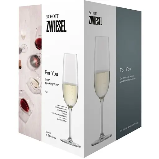 Набор бокалов для игристого вина Schott Zwiesel For You 210 мл 4 шт. (121872) - фото 3