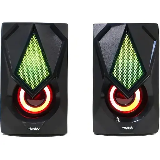 Акустическая система 2.0 Microlab B-25 LED 6W черная - фото 1