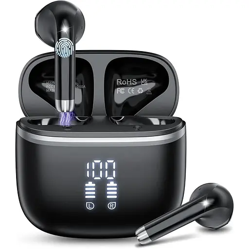Беспроводные наушники HOIFA 50H, HiFi Stereo Deep Bass, Bluetooth Earbuds Двойной светодиодный дисплей