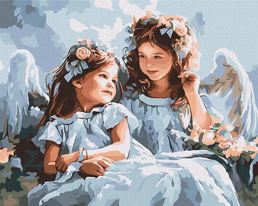 Картина за номерами на підрамнику Brushme Ангели