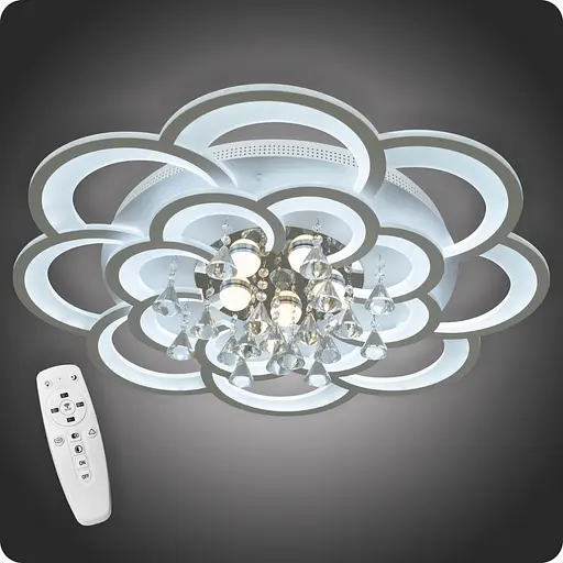 Люстра світлодіодна 517 Dlight з пультом 175Вт Білий (01711) - фото 1