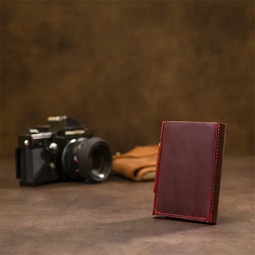 Женское кожаное портмоне Grande Pelle 8х10х1.5 см acs0018762 - фото 8