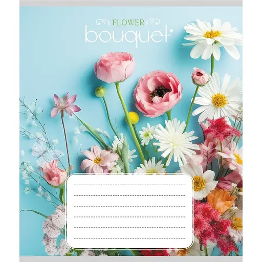 Зошит учнівський "Букет" 024-550337K-4 в клітинку, 24 аркуші