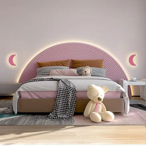 Светодиодный настенный светильник для детской с вилкой теплый белый - фото 5