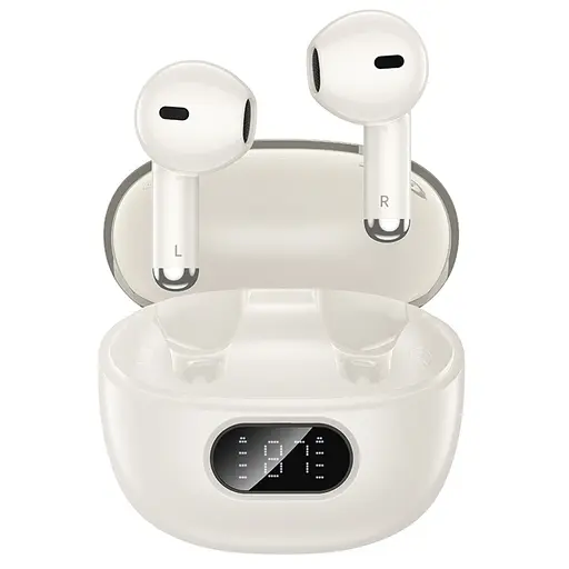 Навушники бездротові Hoco TWS EQ18 вкладиші білий - фото 3