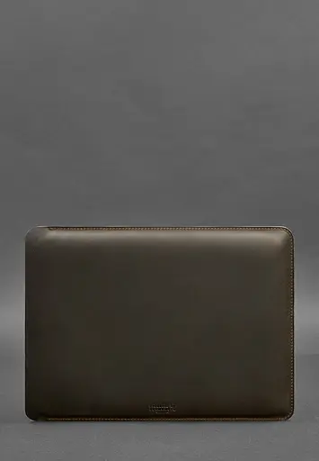 Шкіряний чохол BlankNote для MacBook 13 дюйм Темно-коричневий Crazy Horse - фото 3