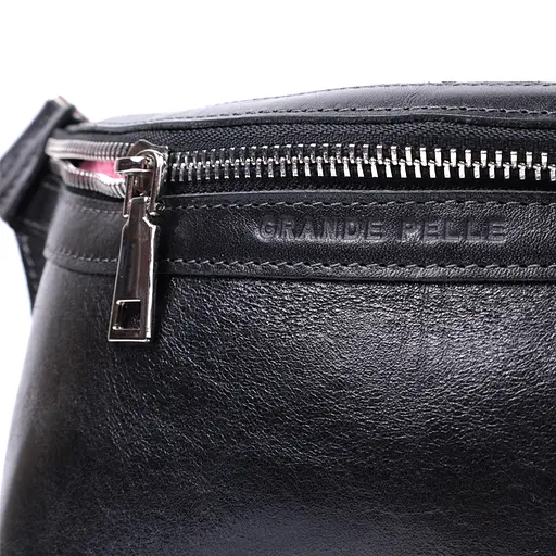 Кожаная бананка Grande Pelle унисекс 25х15х4.5 см sum0026992 - фото 6