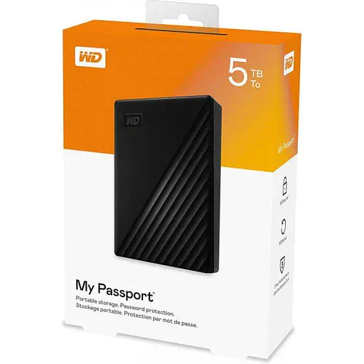 Зовнішній жорсткий диск Western Digital My Passport 5Tb (WDBPKJ0050BBK-WESN) - фото 6
