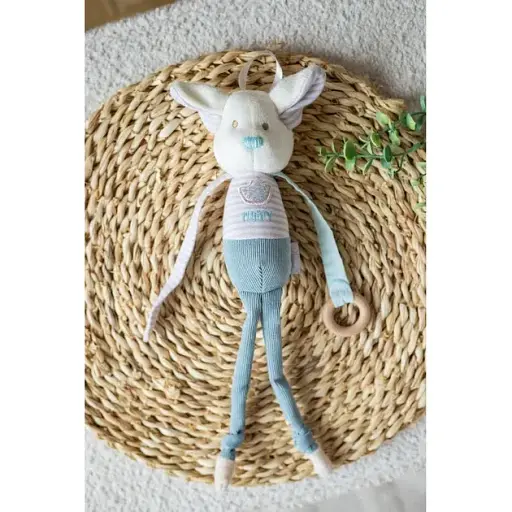 Игрушка-погремушка Elfiki Эльфик Пуффи голубой (ИГ-0100) - фото 3