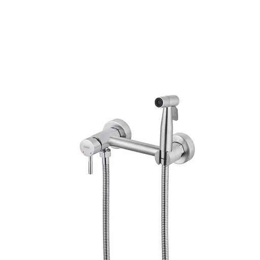 Змішувач для гігієнічного душу зовнішнього монтажу 150 мм Kroner KRP Edelstahl Klassisch - ESG052 CV027929, Нержавіюча сталь - фото 3