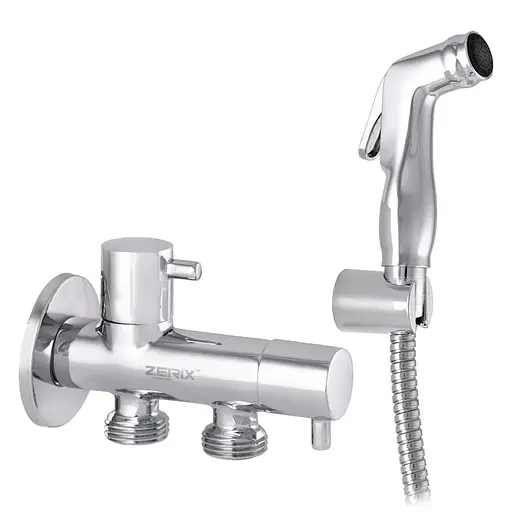 Монокран Zerix LR5398-4 для гігієнічного душа і бачка унітазу LL1212, Хром - фото 1
