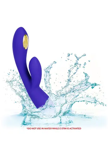 Вибратор-кролик CalExotics Impulse Estim Dual Wand 21.5 см фиолетовый - фото 5