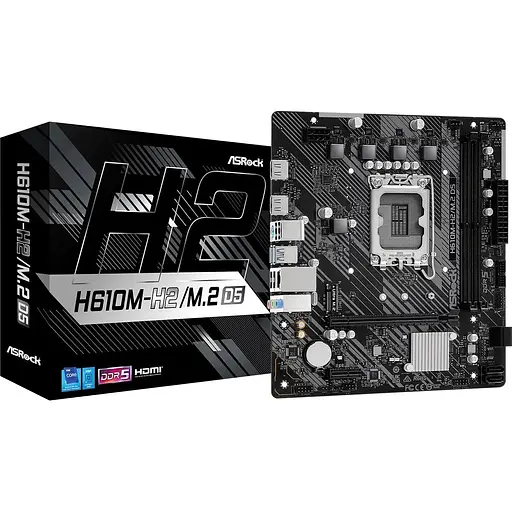 Материнська плата ASRock H610M-H2/M.2 D5 Socket 1700 - фото 2