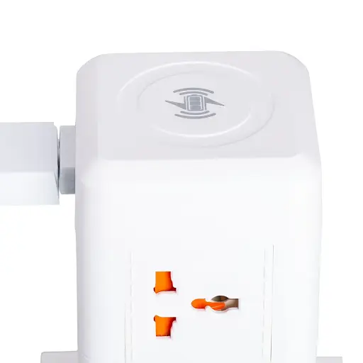Сетевой фильтр-удлинитель Yiwu HP-5-1 TOWER B22 2.8 м 6 розеток 3USB + 1PD белый  - фото 4
