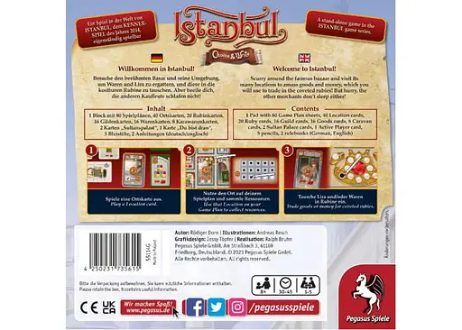 Настольная игра Pegasus Spiele Стамбул: Выбери и запиши (Istanbul: Choose & Write) (англ.) (PS083) - фото 3