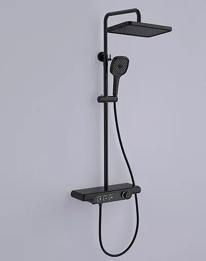 Душова система Dusel Pour Black (239307000), Чорний матовий - фото 3