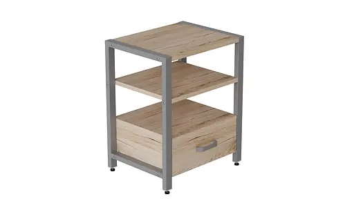 Тумба универсальная Ferrum-decor Вивьен 1/1 50x41x40 серый ДСП Дуб Сан-Марино 16мм (FRD-104152) - фото 4