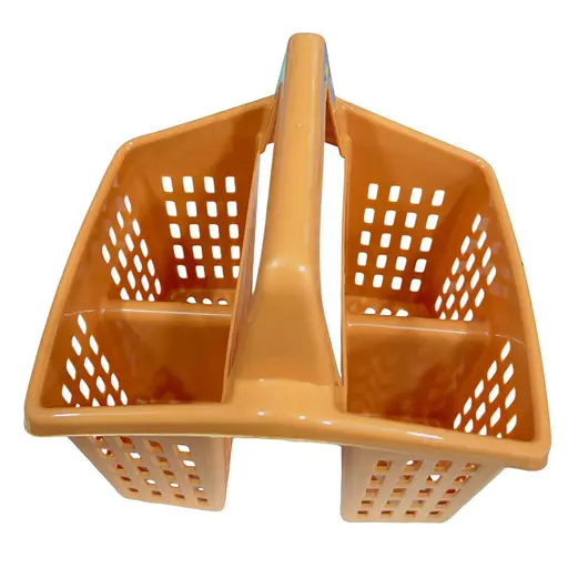 Пластиковий тримач для столового приладдя та кухонного приладдя 16 × 16 × 14.5 см Теракотовий 88016 - фото 4