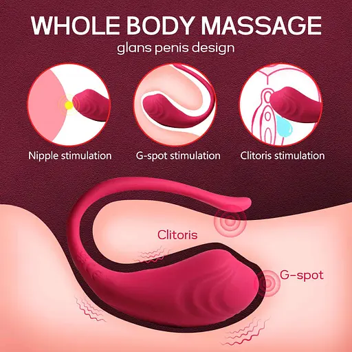 Виброяйцо Boss Series App Love Egg 17.3 см розовый - фото 13