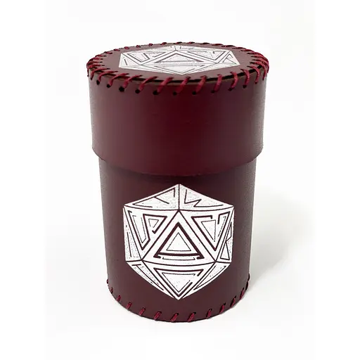 Настільна гра Планета Ігор Чаша для кубиків D20 (бургунді) (Dice cup D20 burgundy) (pi-dc006) - фото 1