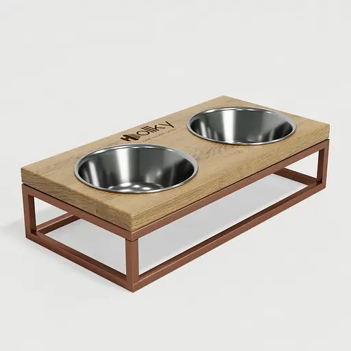 Hollky Base S — миски на підставці для маленьких собак та котів (2 × 0,45 л) - фото 4