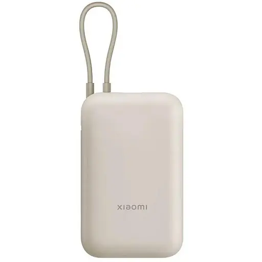 Портативний акумулятор Xiaomi 10000 mAh Integrated Cable (BHR9072GL / P15ZM) tan - фото 2