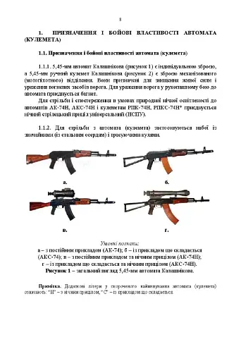 Керівництво зі стрілецької справи 5,45-мм автомати Калашнікова (АК-74, АКС-74, АК-74Н, АКС-74Н) та 5,45-мм ручні кулемети Калашнікова (РПК-74, РПКС-74, РПК-74Н, РПКС-74Н) - фото 5