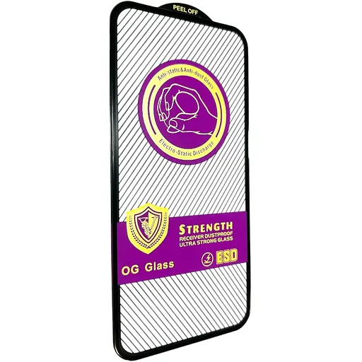 Защитное стекло DK для Apple iPhone 16 Plus V Strength Full Glue ESD OG Ultra Strong 017817 black