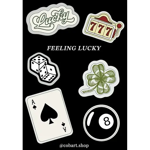 Стікерпак Cobart 3Д "Feeling lucky"