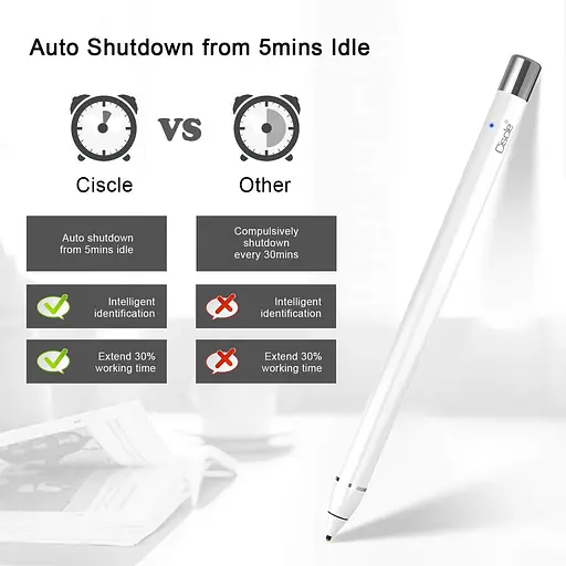 Стилус Ciscle для Apple iPad, активный карандаш с высокоточным наконечником, совместимый с iPad, iPhone, планшетами Android - фото 5