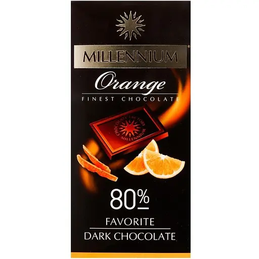 Уценка. Шоколад черный Millennium Favorite Orange 80% 100 г (911059)