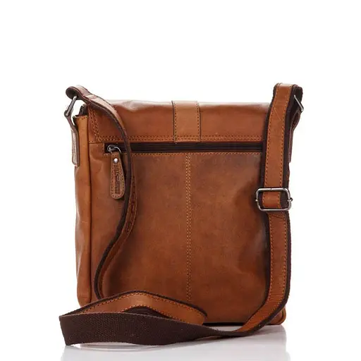 Кожаная мужская сумка через плечо Hill&Burry 25х28х8 см sum0025921 - фото 3