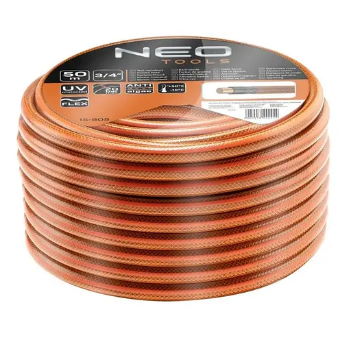 Шланг садовий NEO Tools Economic 3/4" 50 м 4 шари (15-805)