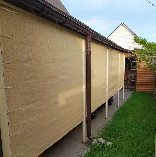 Тент навіс затіняючий водонепроникний прямокутний 3х4м Оксфорд (Бежевий) - фото 3