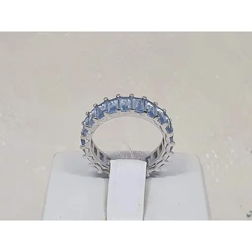 Серебряное кольцо Qvaliz с фианитами. Артикул 90101388 17 - фото 2