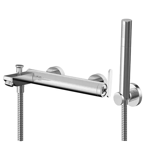 Змішувач для ванни Kohlman Boxine chrome настінний KPL-QW110B Хром - фото 1