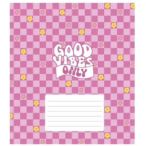 Зошит учнівський "Good vibes only" Star 018-3561L 18 аркушів Різнокольоровий - фото 1
