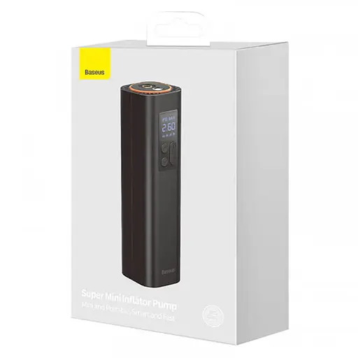 Автомобільний насос Baseus Super Mini Inflator Pump (CRCQ000001) Black - фото 6