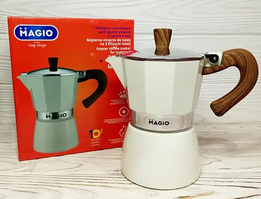 Гейзерна кофеварка MAGIO MG-1007 гейзерного типа на 3 порции еспресо 150 мл - фото 5