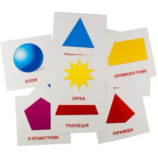 Картки міні Zirka Геометричні фігури 110х110 мм UA-ENG 65797 - фото 3