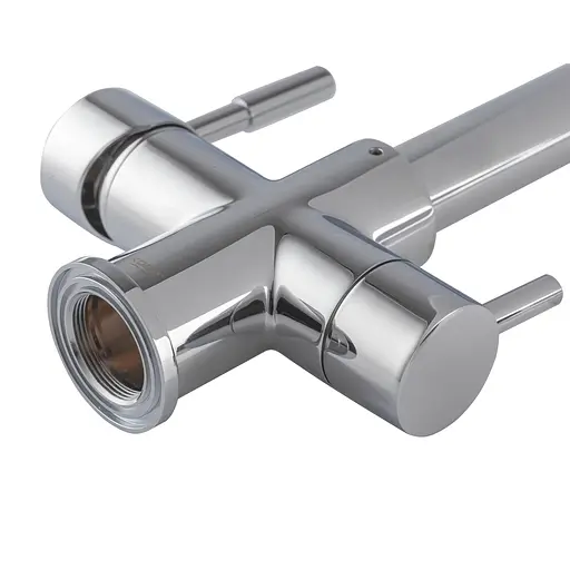 Смеситель для кухни на две воды с гибким изливом Koer KB-72025-01 KR5014 Хром - фото 5