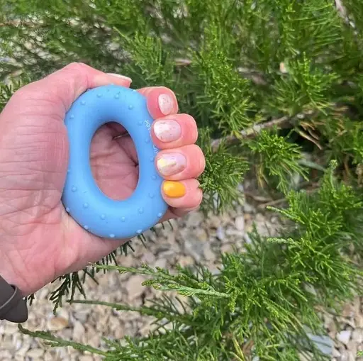 Еспандер кістьовий PowerPlay силіконовий PP-4338 Hand Grip Light 15 кг Блакитний (PP_4338_Blue_15kg) - фото 3