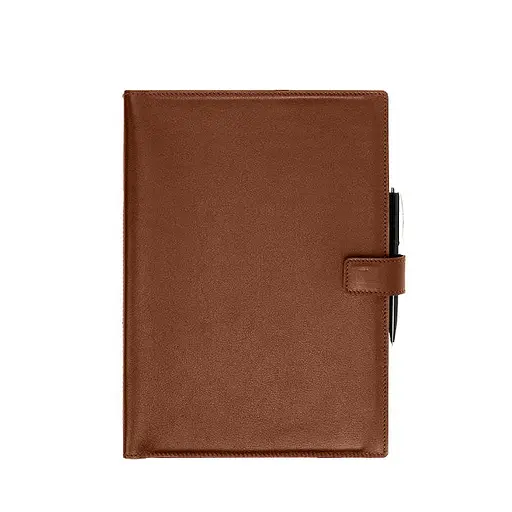 Шкіряний блокнот А4 (софт-бук) 9.2 світло-коричневий Краст - фото 8