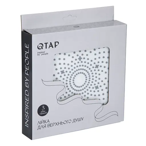 Верхний душ Qtap Hlavova D 230 мм круглый QTHLA107CRM45787 Chrome/White, Белый - фото 5