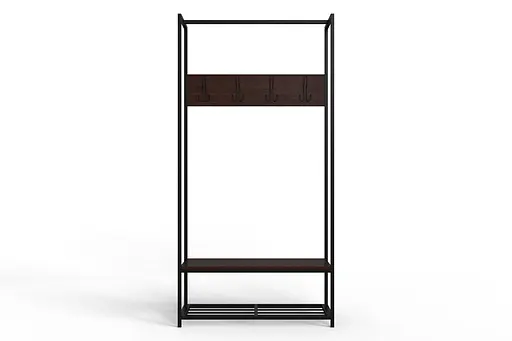 Вішалка модульна підлогова Ferrum-decor Треліс 13 180x90x38 чорний ДСП Венге 16мм (FRD-105520) - фото 4