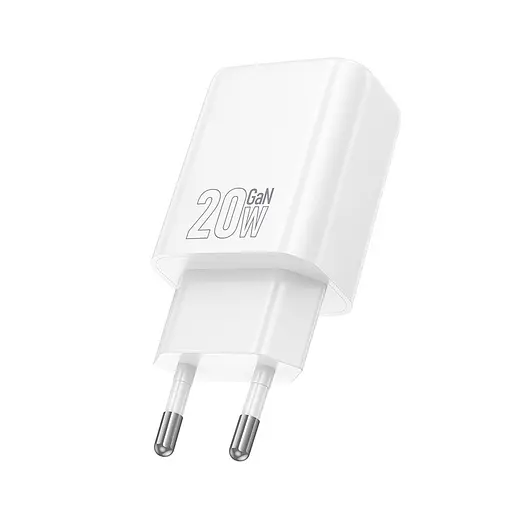 МЗП Hoco N61 Gentle PD20W+QC3.0 (1USB-A/1C) White - фото 3