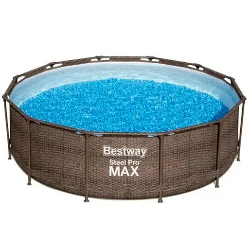 Каркасный бассейн Bestway 56709 мега большой размер 366 x 100 см с фильтрующим насосом и лестницей - фото 1