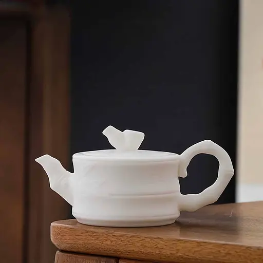 Чайник Чжудуань Отрезок бамбука, Сушао Ледяной Нефрит, 180 мл - фото 2