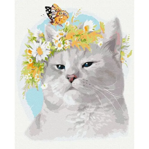 Картина по номерам на подрамнике Brushme Кошачье настроение - фото 1