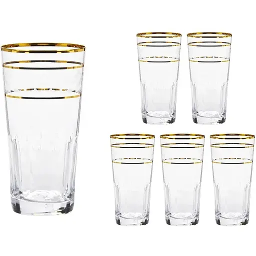 Набір склянок для напоїв Lora Камена 400 мл 6 шт. NGC124SETGLASS-D